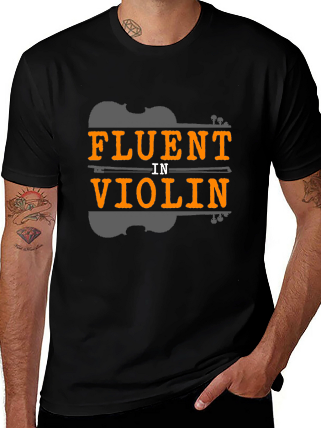 Fluent in Violin T-Shirt - Music Lover Tee