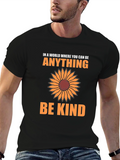 Be Kind Sunflower Graphic T-Shirt - Inspirational Tee