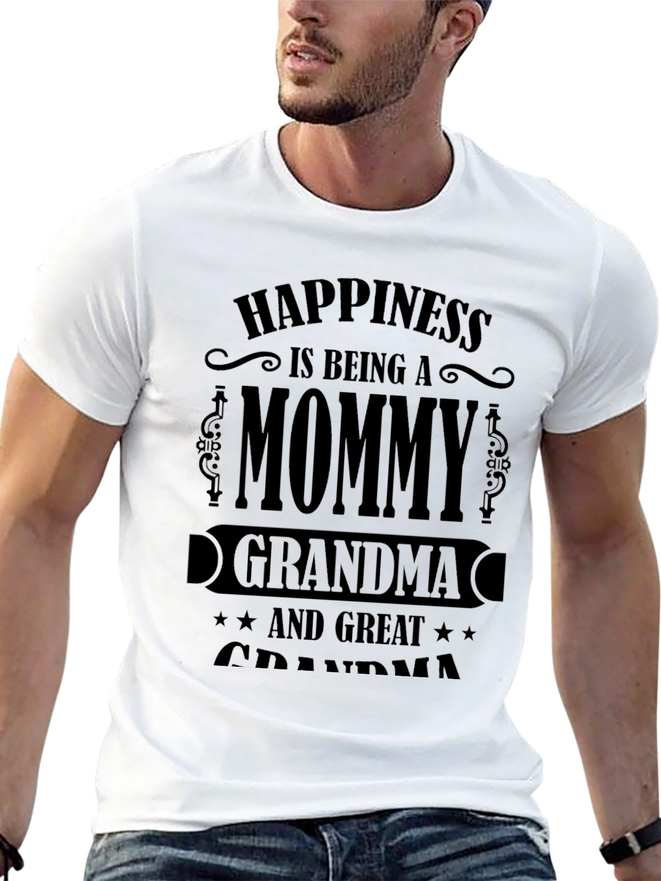 Mommy Grandma & Great Grandma Black T-Shirt