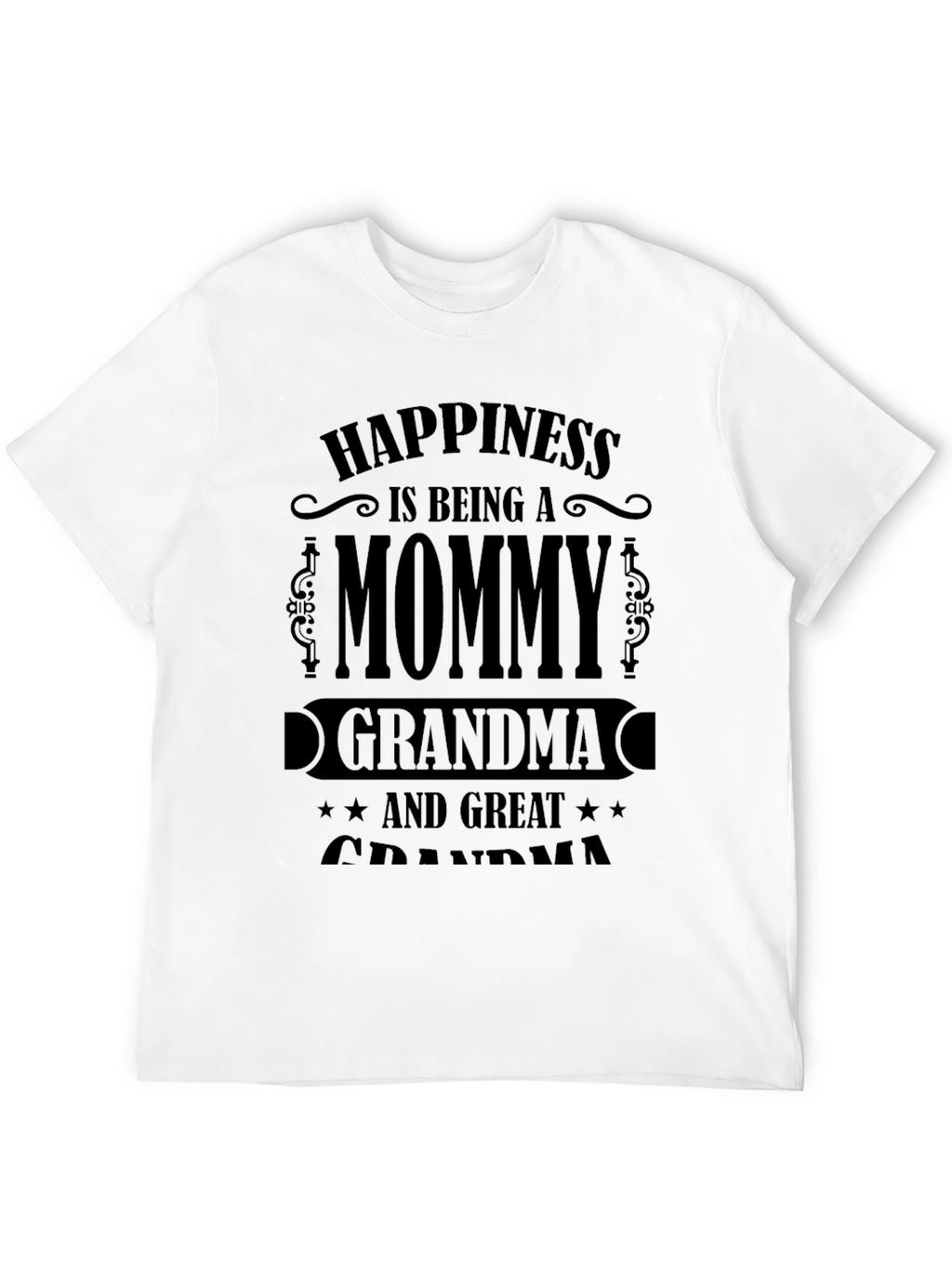 Mommy Grandma & Great Grandma Black T-Shirt