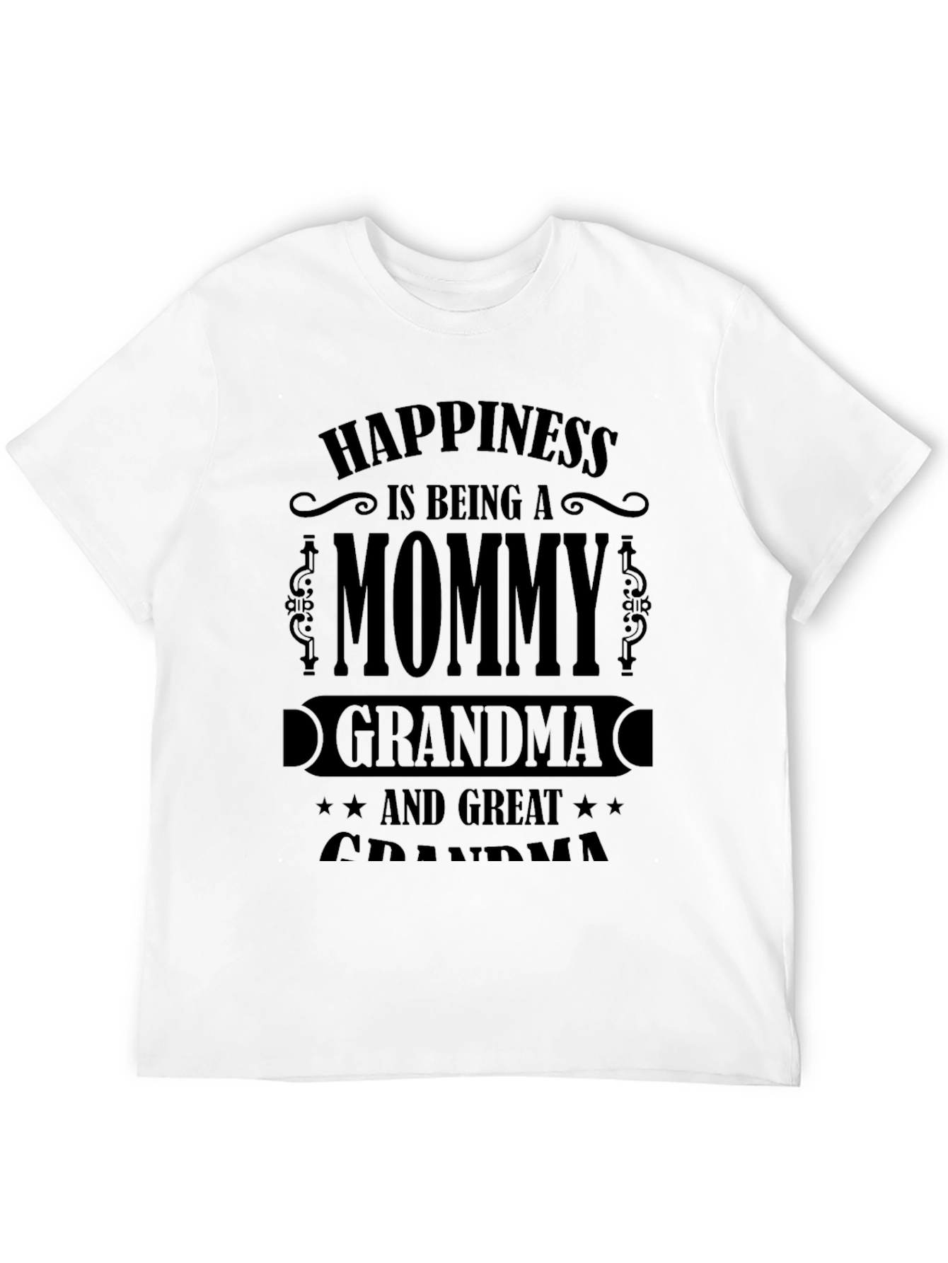 Mommy Grandma & Great Grandma Black T-Shirt