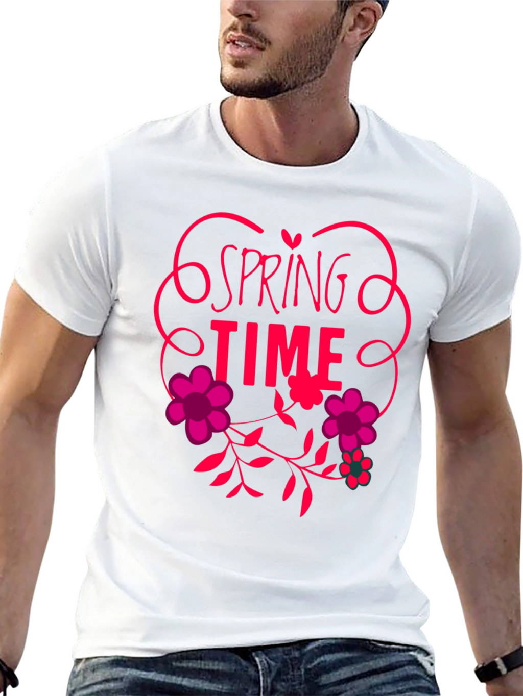 Spring Time Floral Graphic Tee