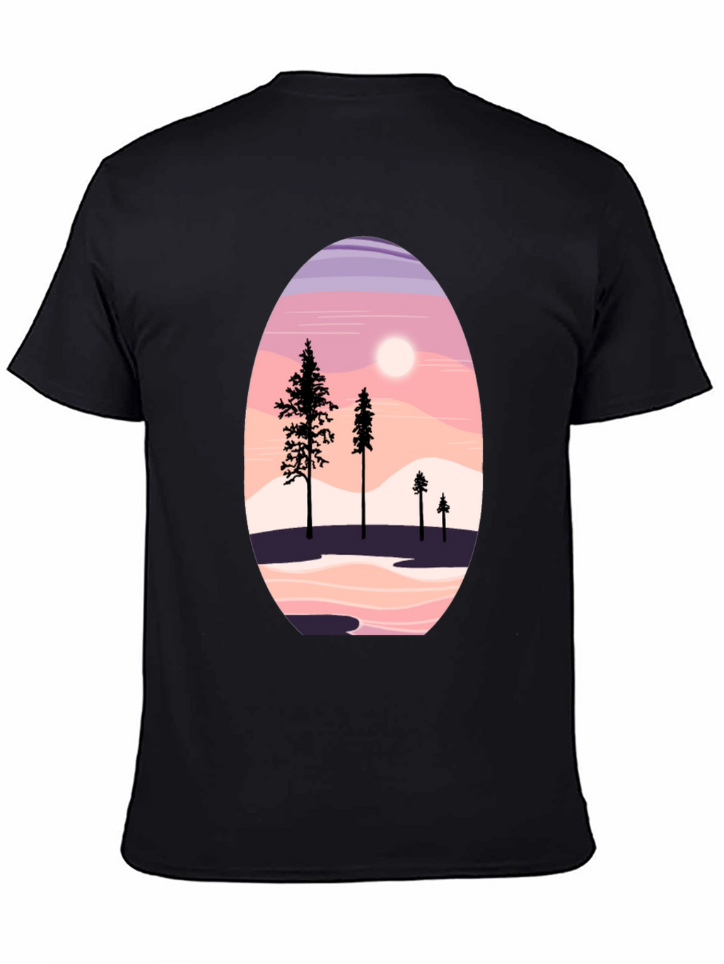 Scenic Mountain & Trees Graphic Tee