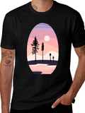 Scenic Mountain & Trees Graphic Tee