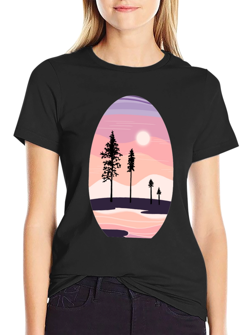 Scenic Mountain & Trees Graphic Tee