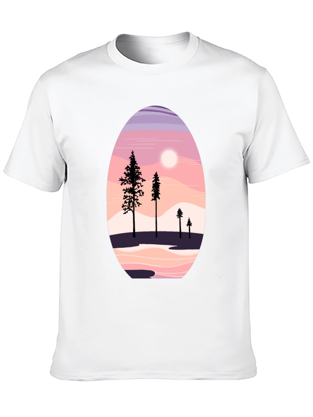 Scenic Mountain & Trees Graphic Tee
