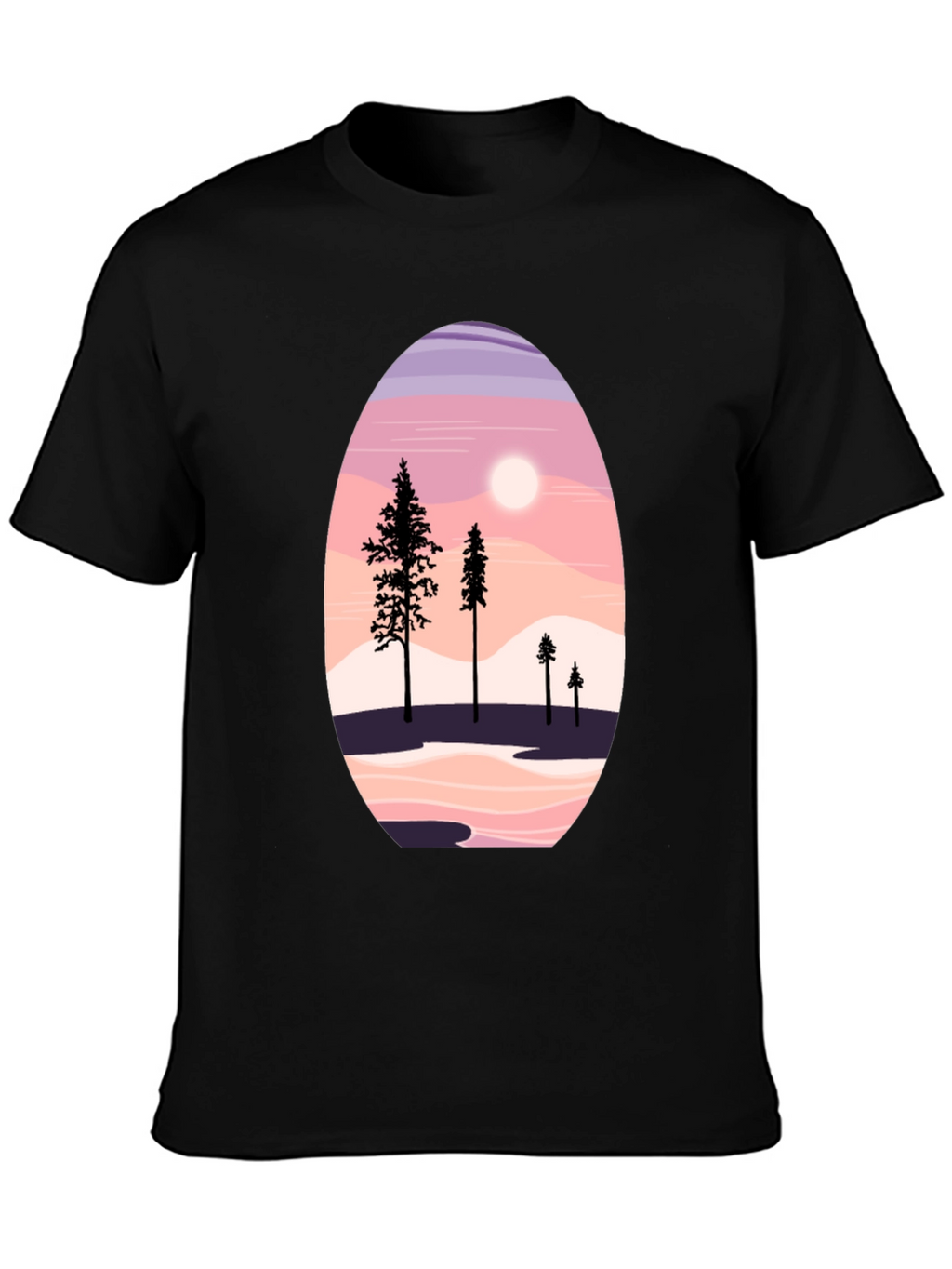 Scenic Mountain & Trees Graphic Tee