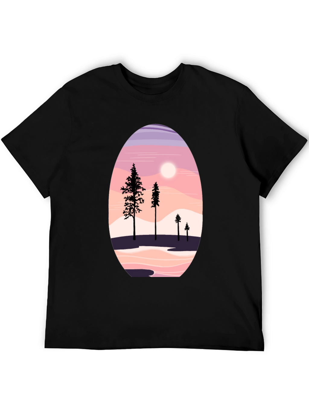 Scenic Mountain & Trees Graphic Tee