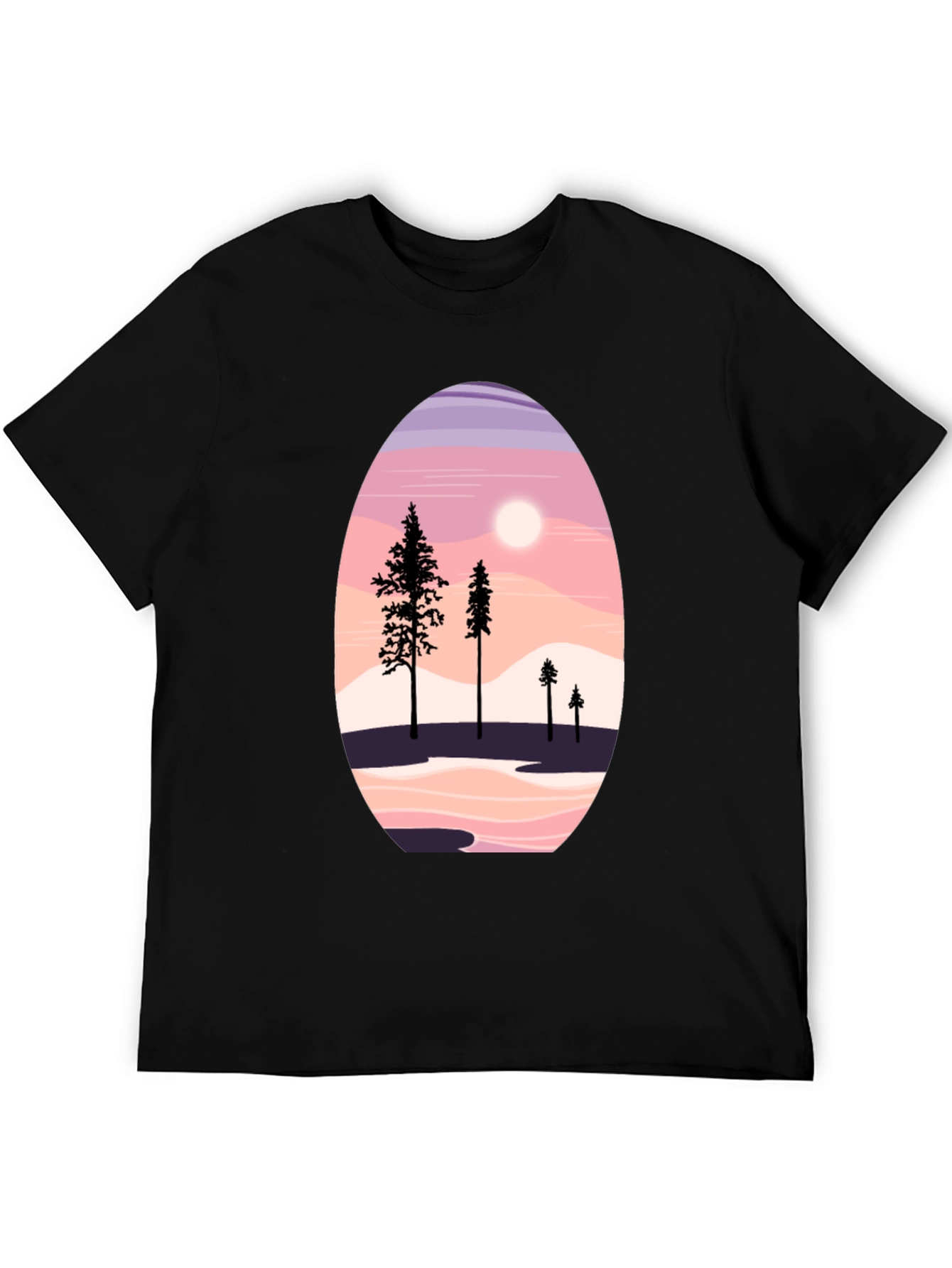 Scenic Mountain & Trees Graphic Tee