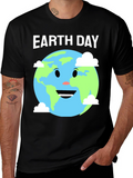 Earth Day Graphic T-Shirt - Cute Earth Design