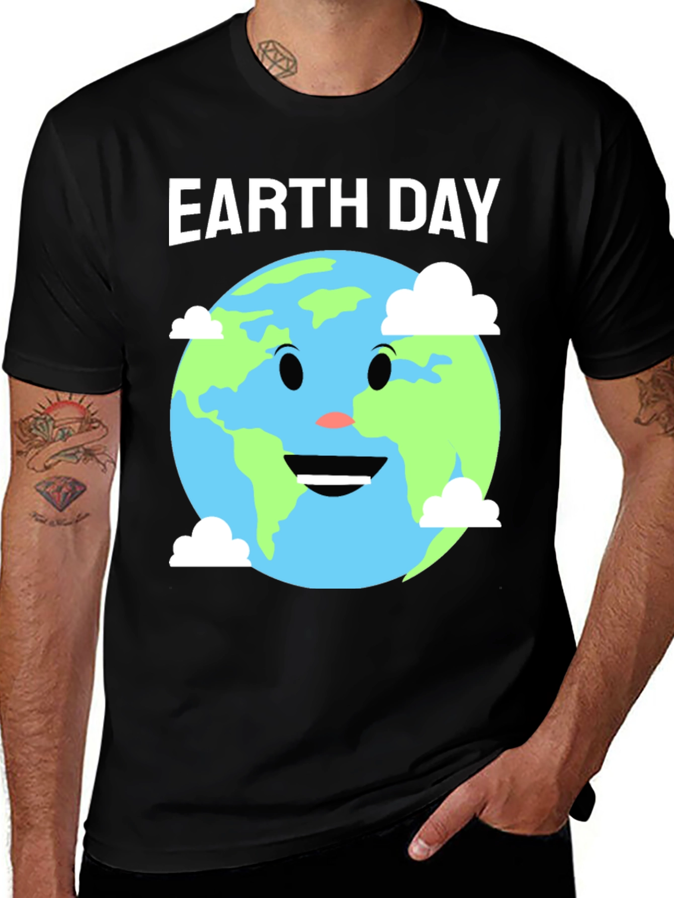 Earth Day Graphic T-Shirt - Cute Earth Design