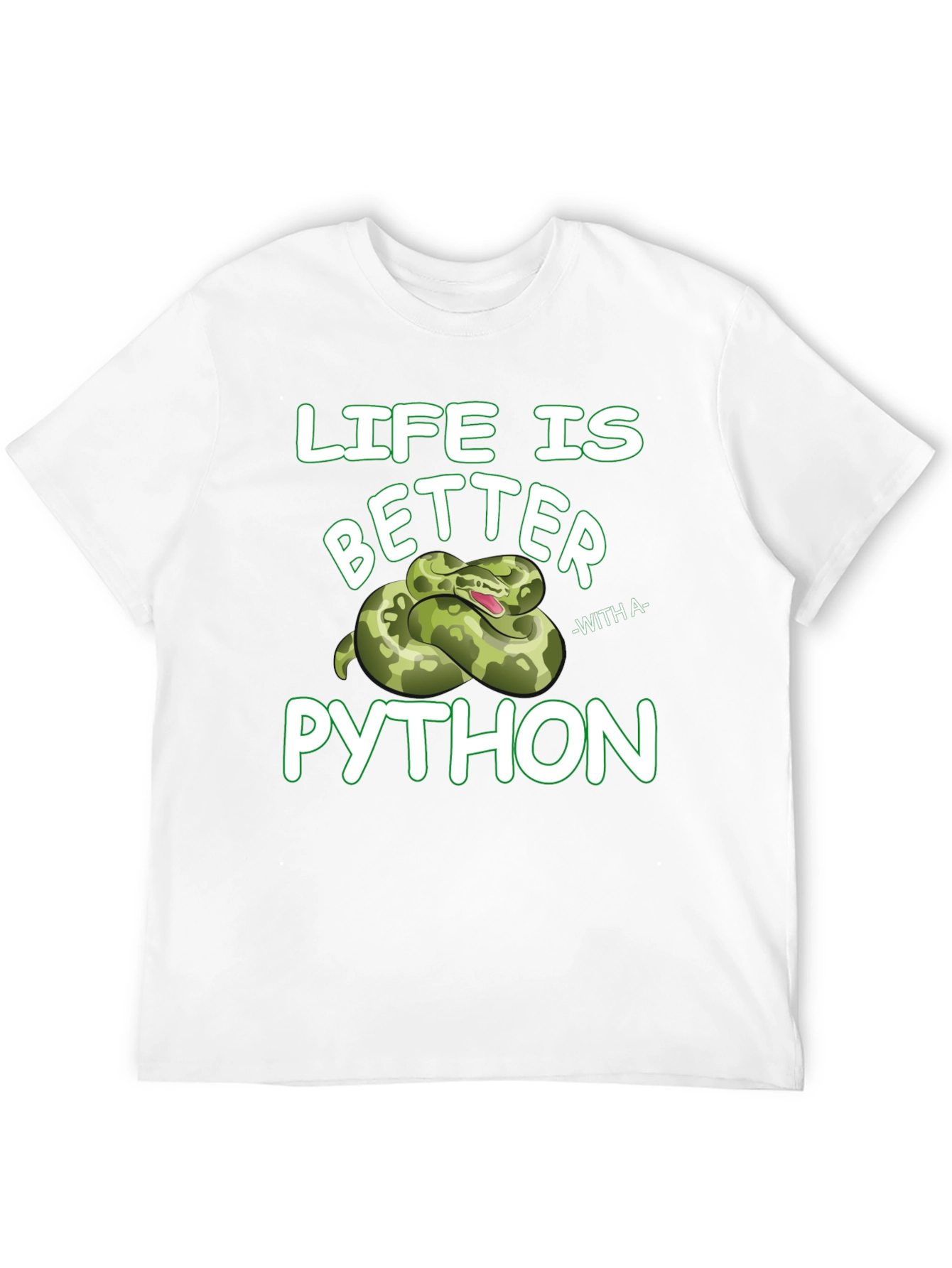 Life is Better with Python Graphic T-Shirt