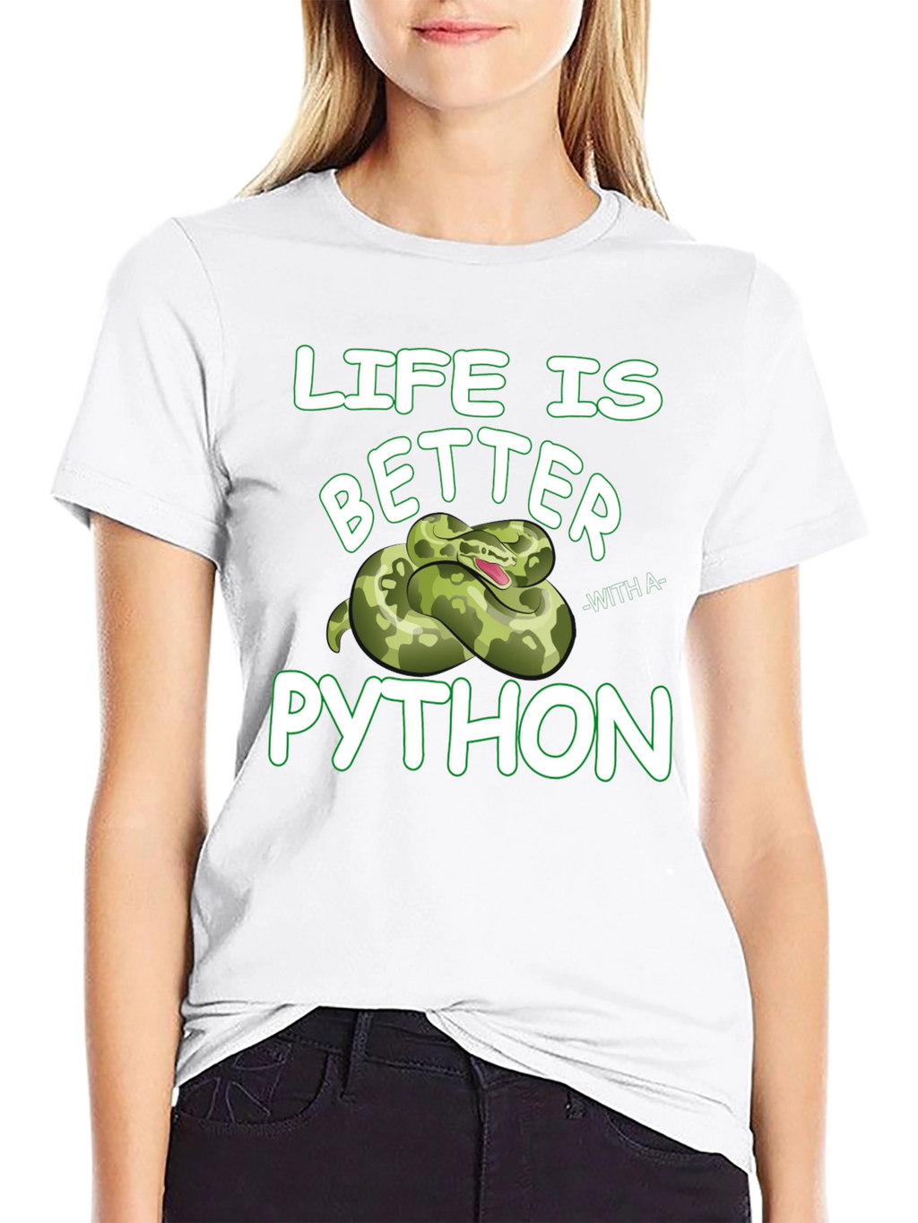 Life is Better with Python Graphic T-Shirt