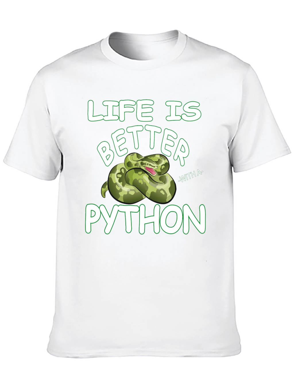 Life is Better with Python Graphic T-Shirt