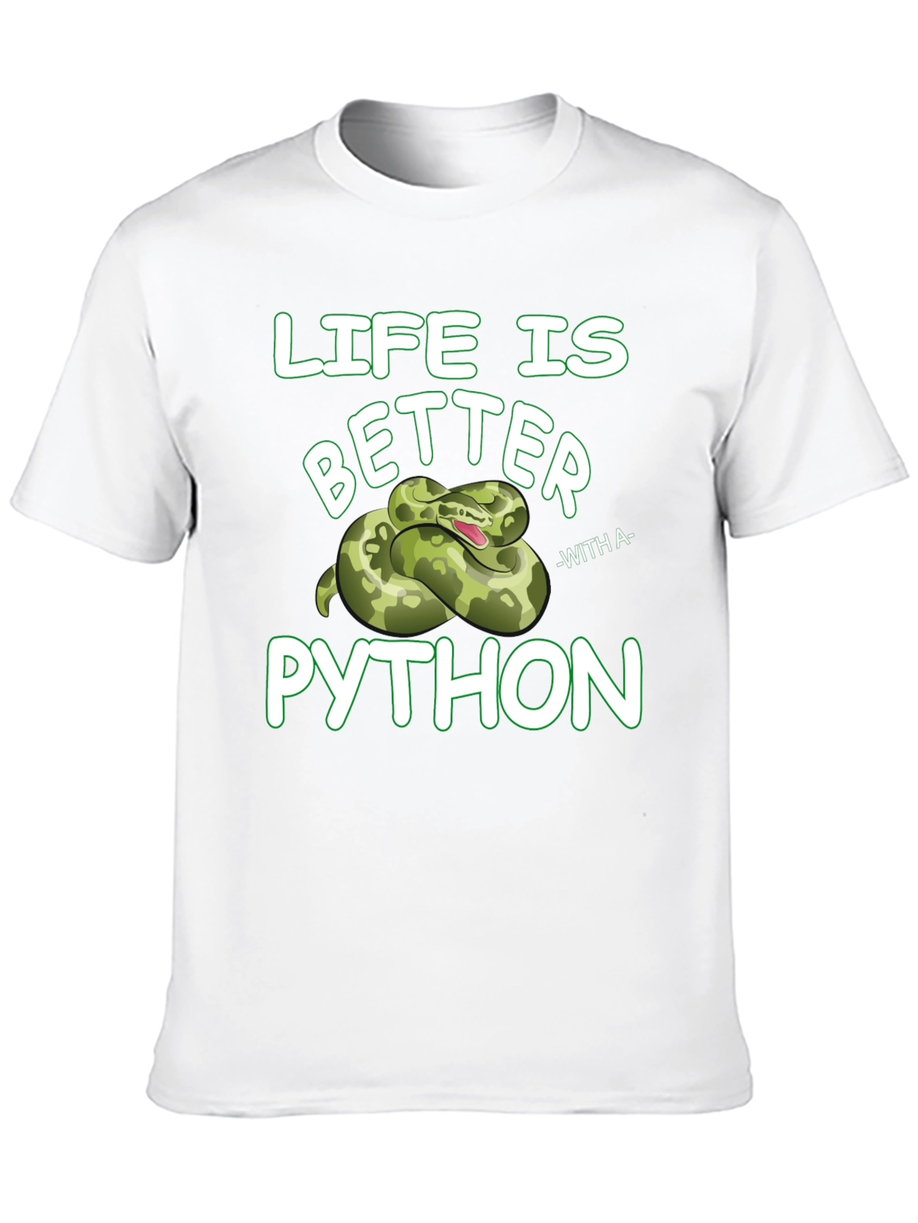 Life is Better with Python Graphic T-Shirt