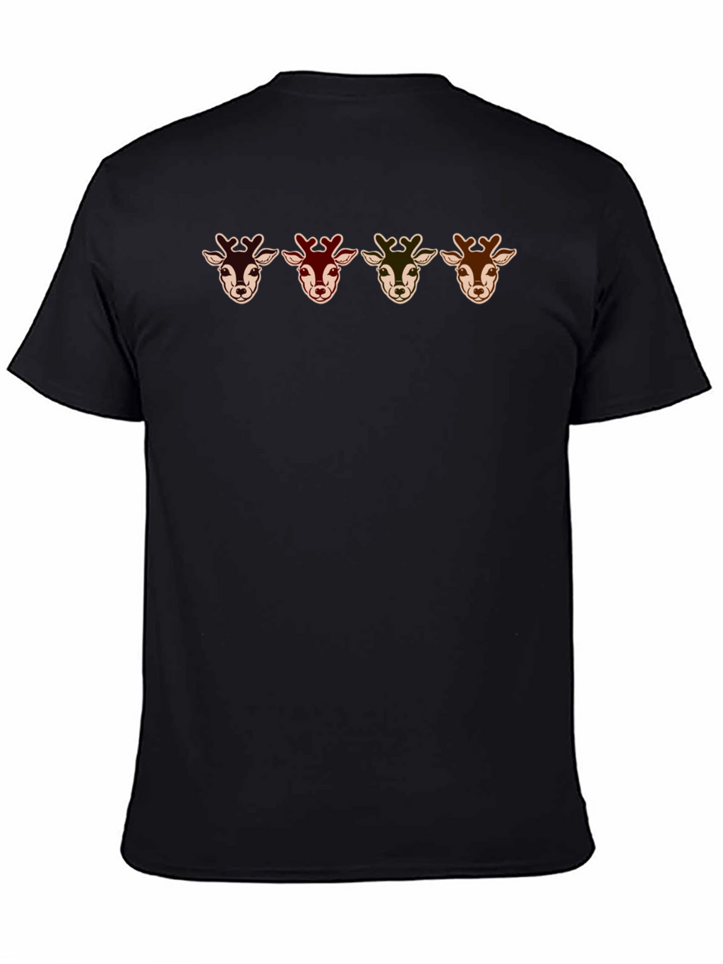 Deer Head Graphic T-Shirt - Casual & Stylish