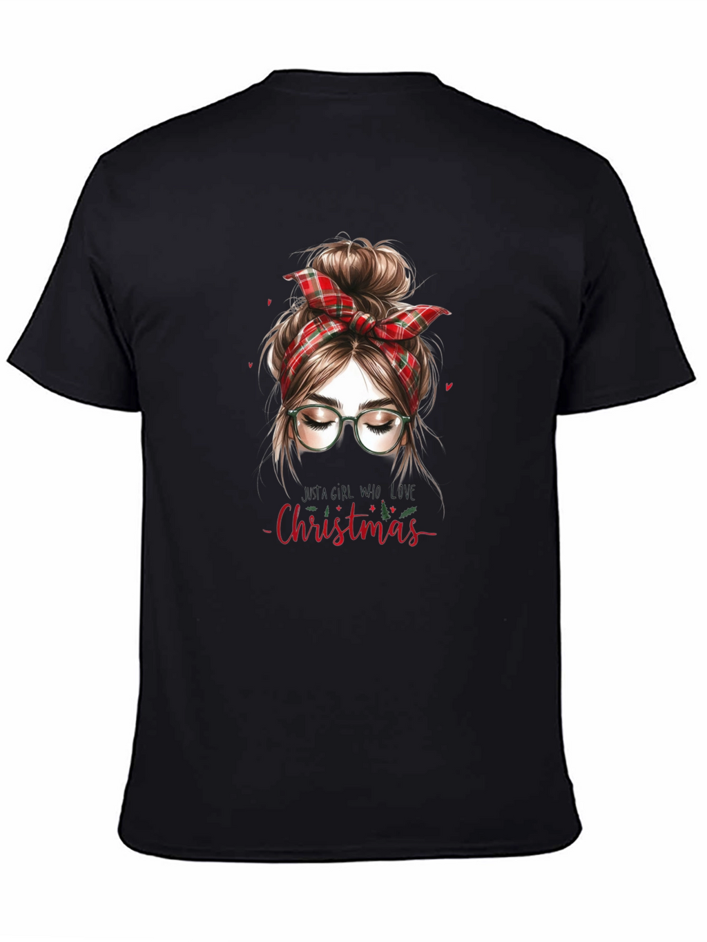Christmas Messy Bun Graphic Tee