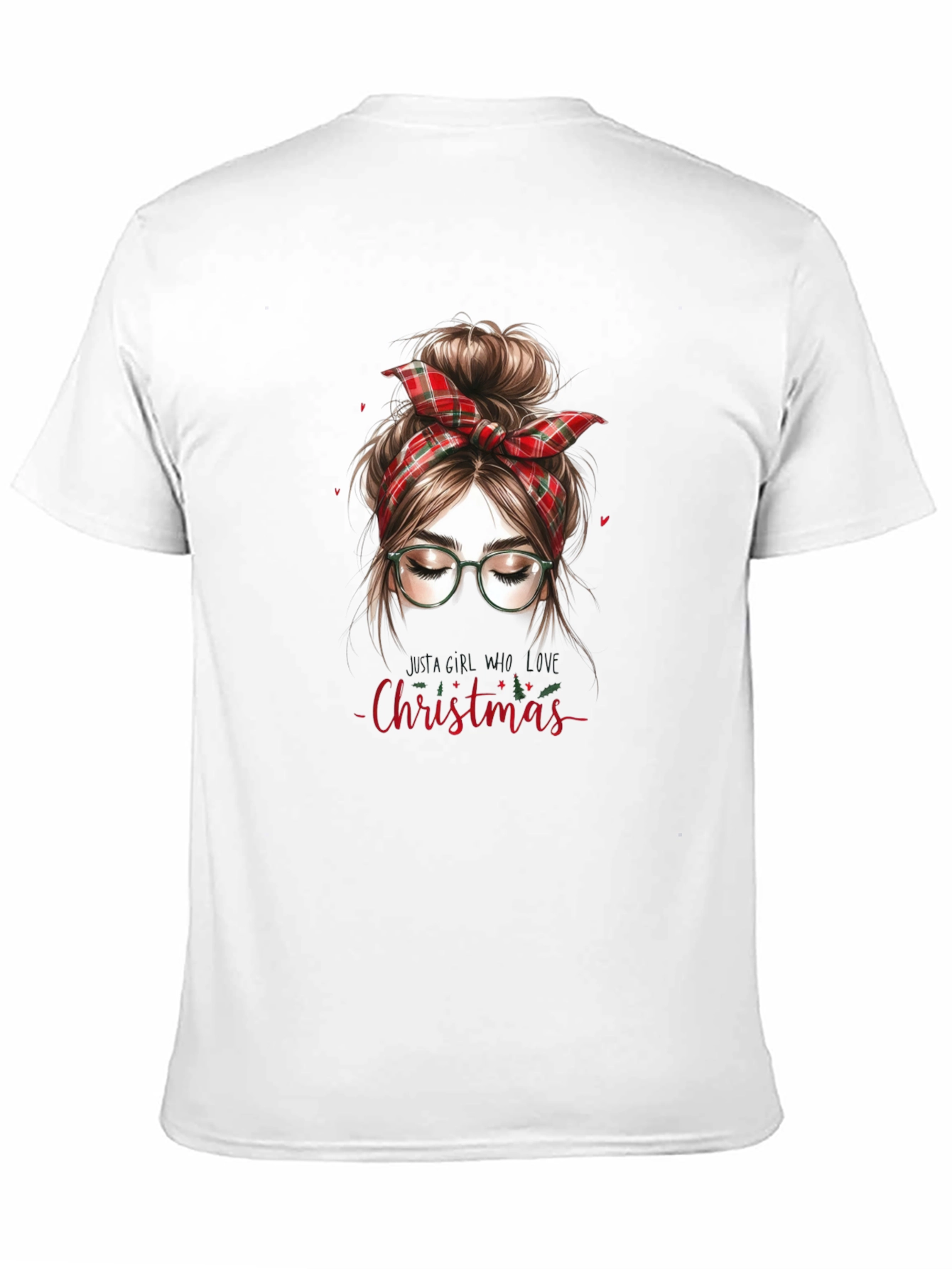 Christmas Messy Bun Graphic Tee