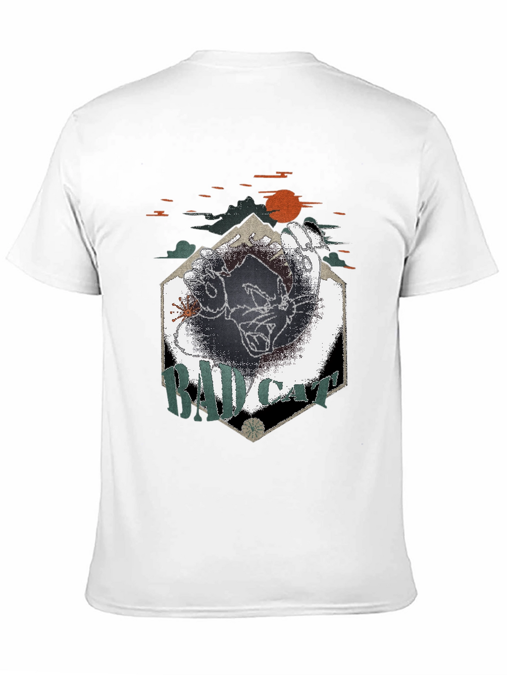 Bad Cat Graphic Tee - Cool & Edgy Design