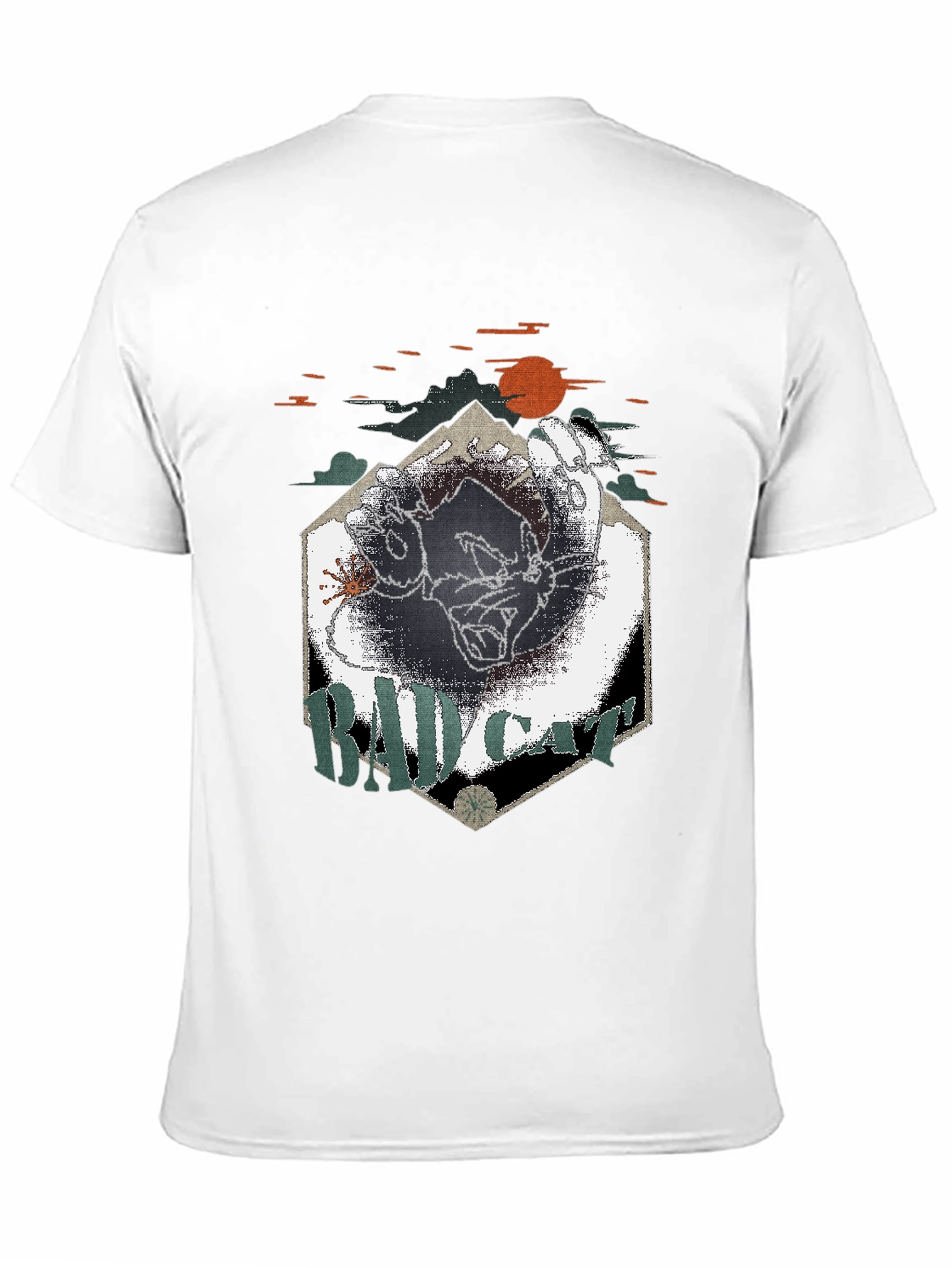 Bad Cat Graphic Tee - Cool & Edgy Design