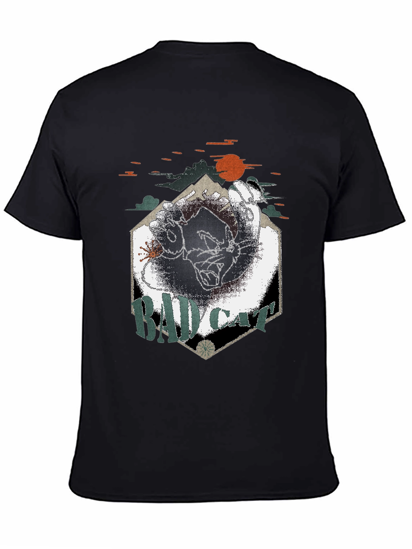 Bad Cat Graphic Tee - Cool & Edgy Design
