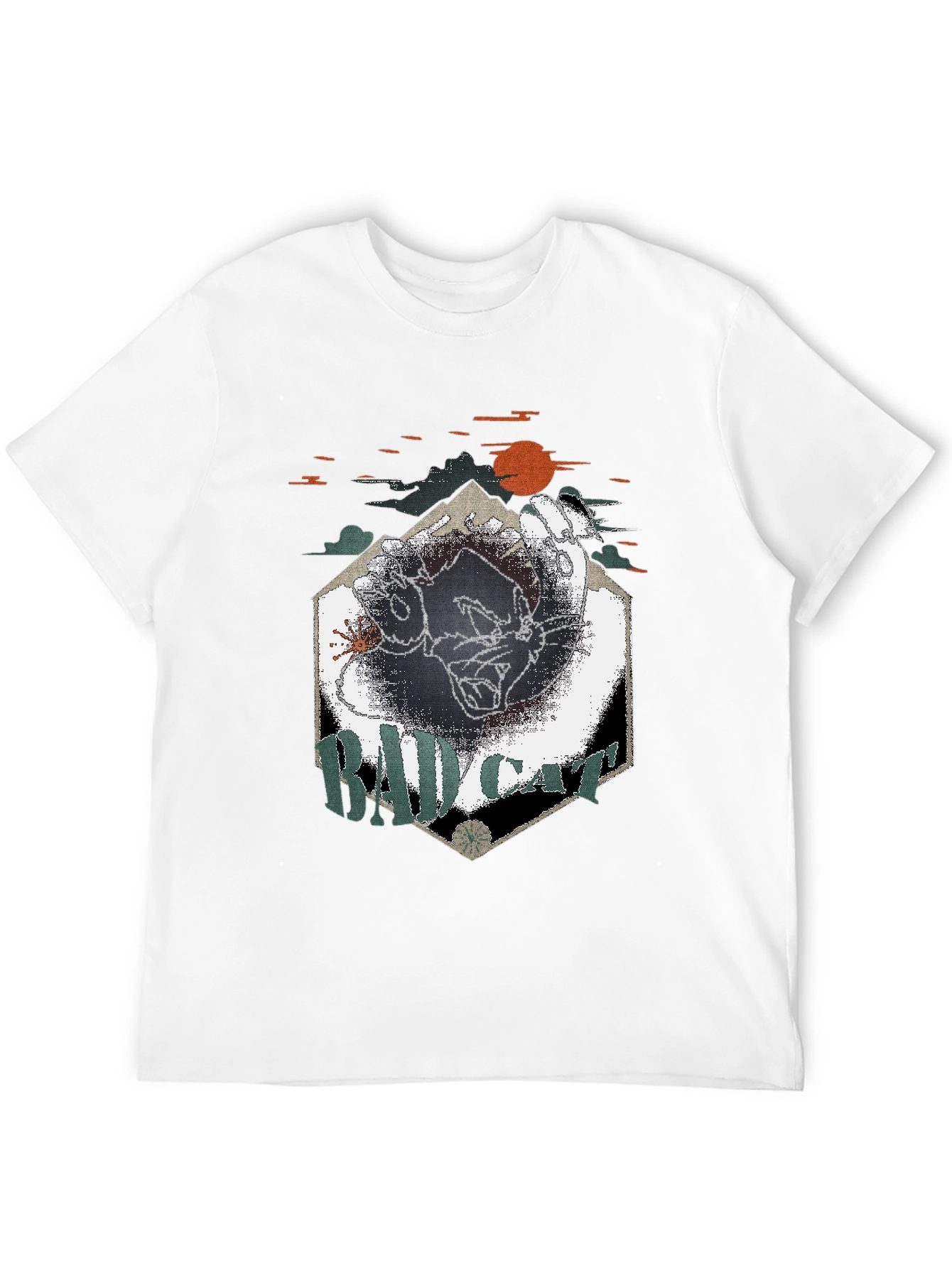 Bad Cat Graphic Tee - Cool & Edgy Design