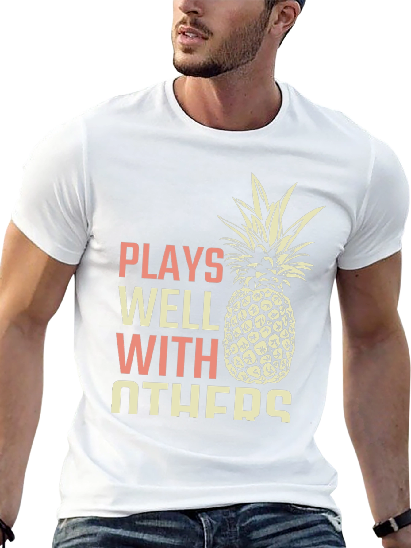 Plays Well With Others Pineapple Graphic Tee