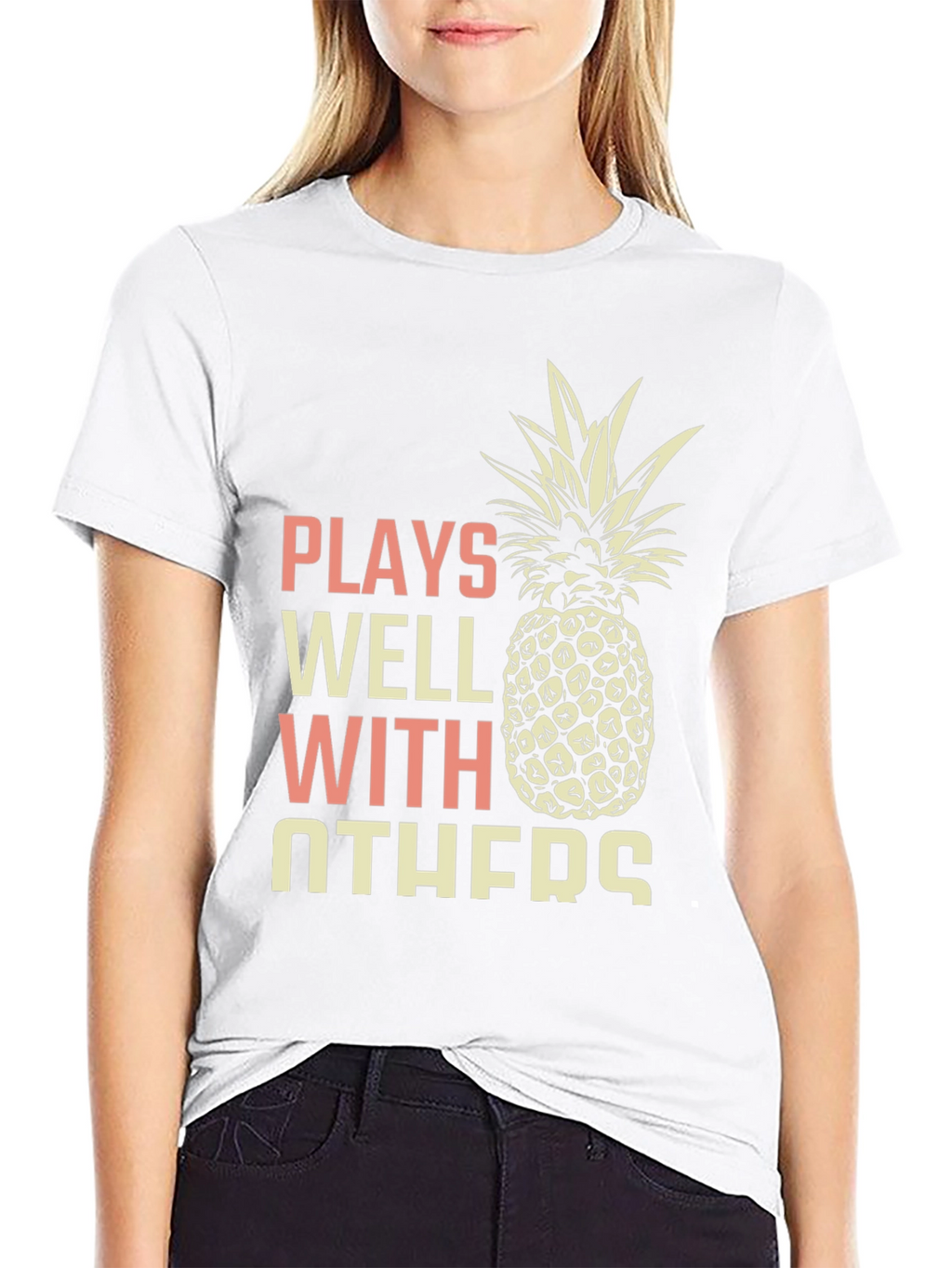 Plays Well With Others Pineapple Graphic Tee