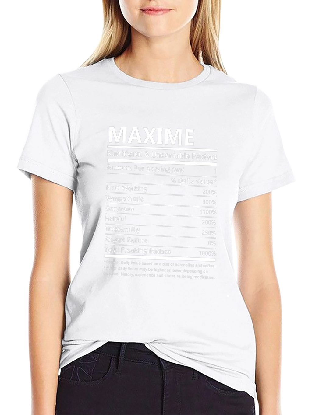 MAXIME Nutritional Facts T-Shirt - Badass Edition