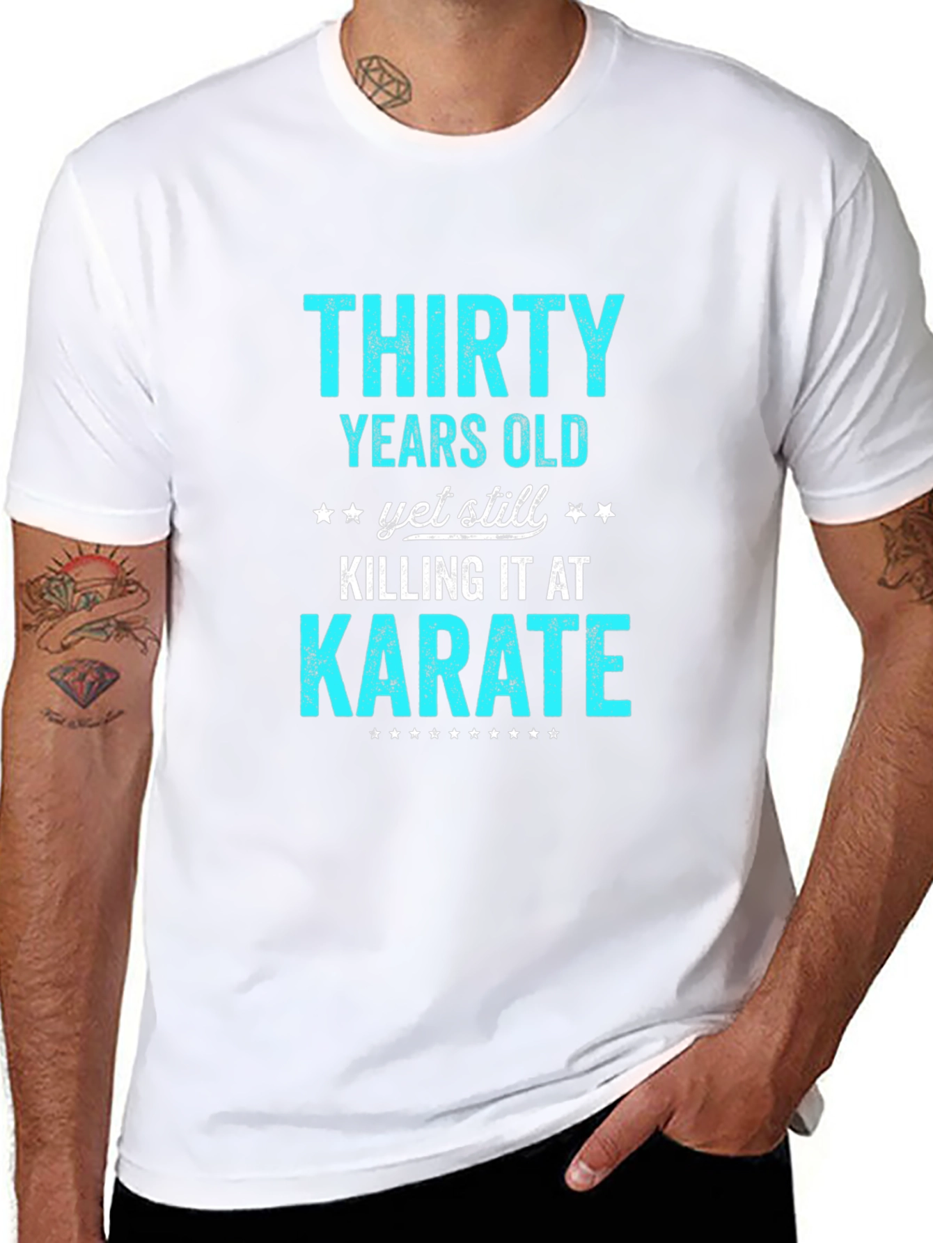 Thirty Years Old Karate T-Shirt Funny Birthday Gift