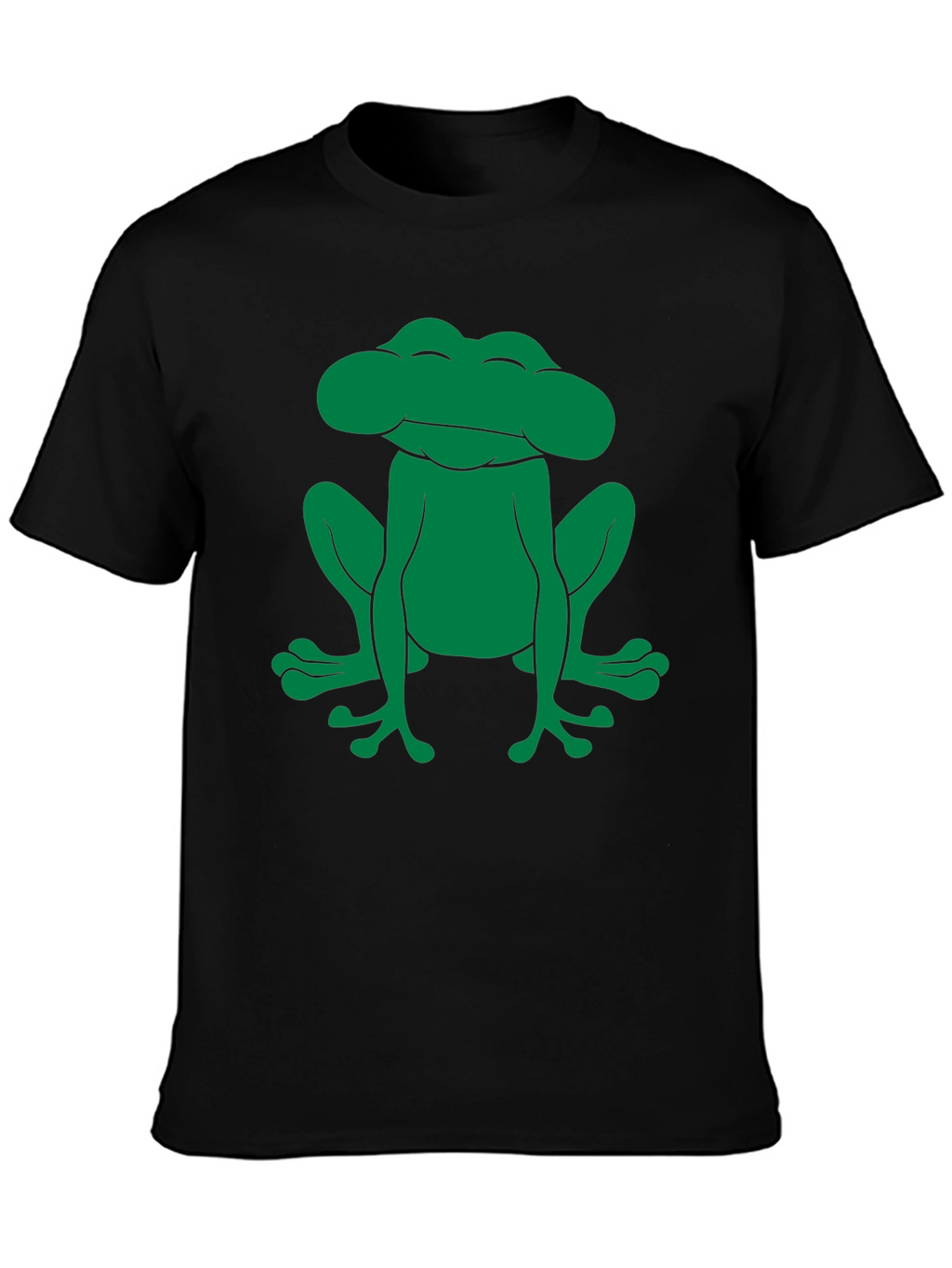 Frog Graphic Tee - Black Cotton Comfort