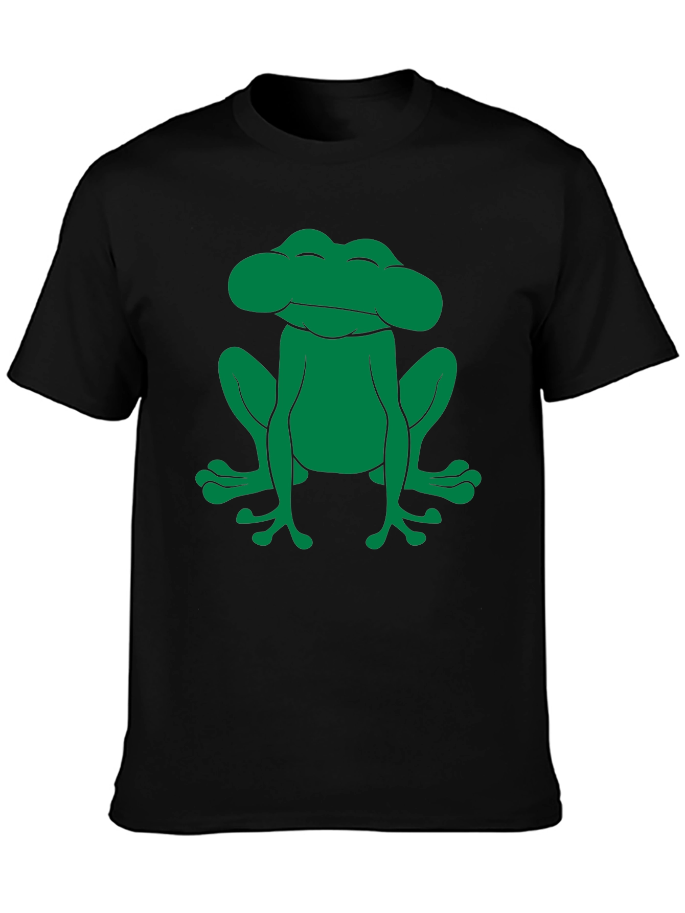 Frog Graphic Tee - Black Cotton Comfort