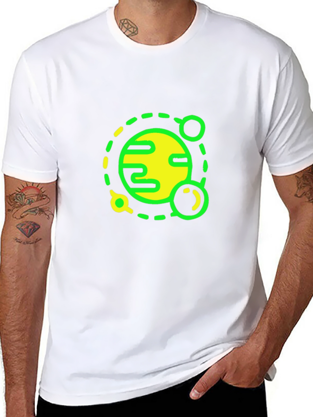 Planet Graphic Black T-Shirt