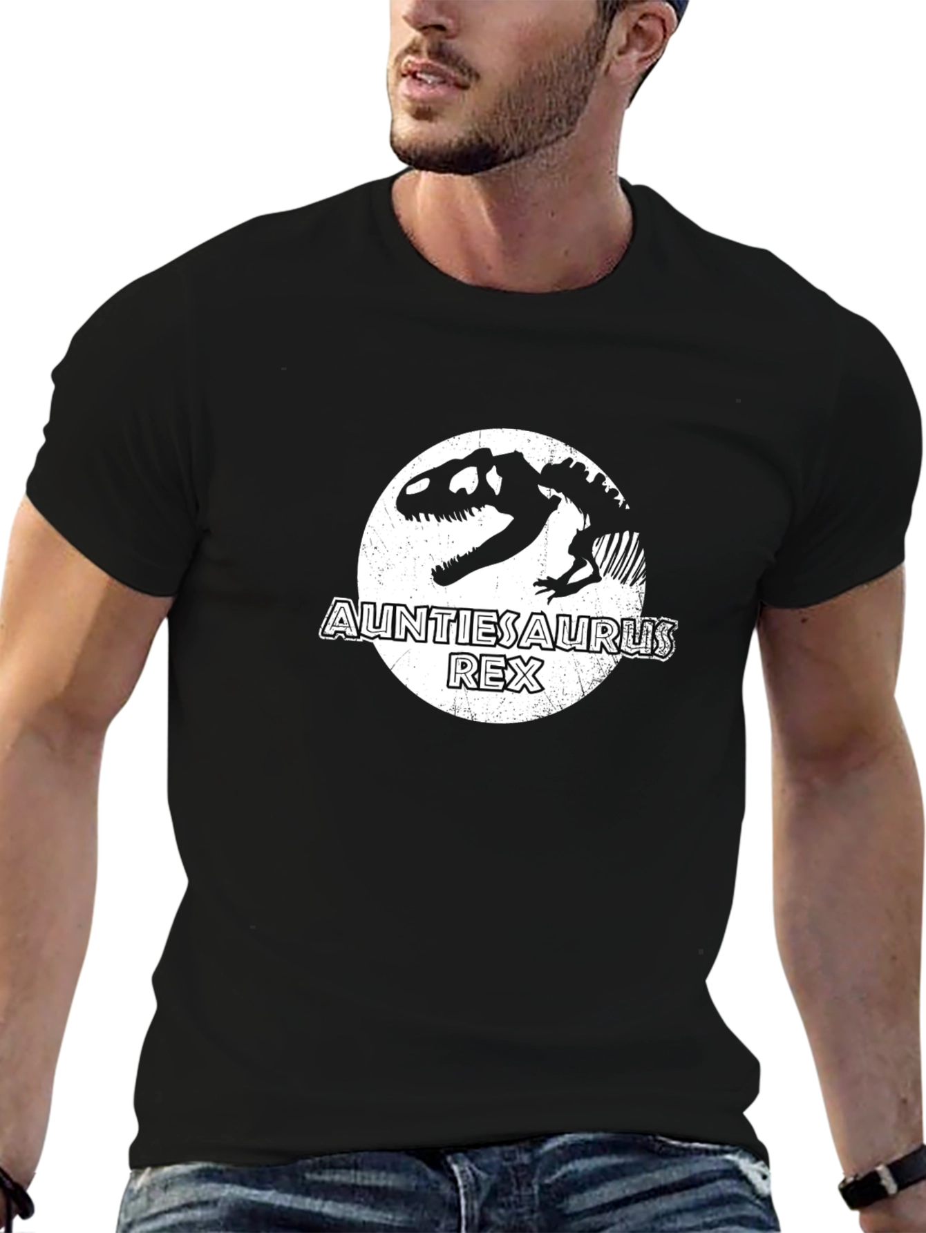Auntiesaurus Rex T-Shirt - Dinosaur Graphic Tee for Aunts