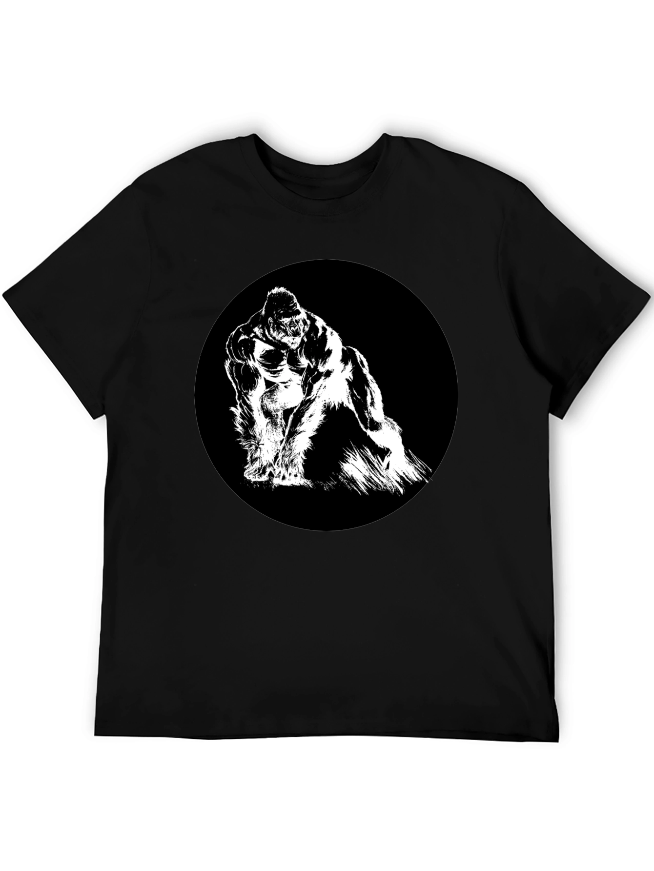 King Kong Graphic Tee - Black Cotton T-Shirt