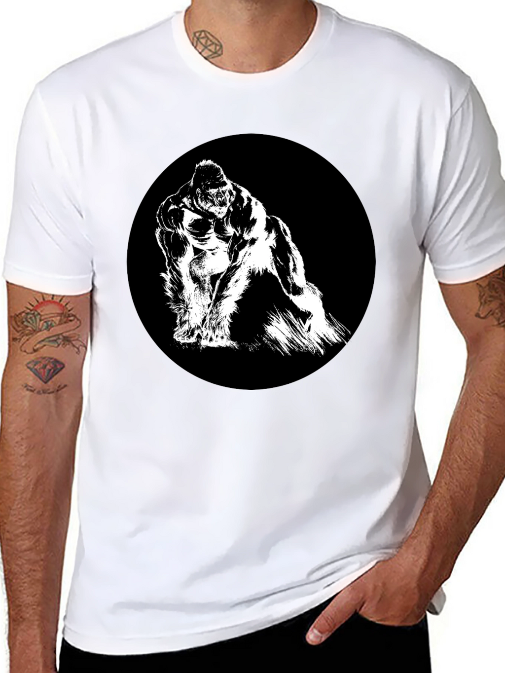 King Kong Graphic Tee - Black Cotton T-Shirt