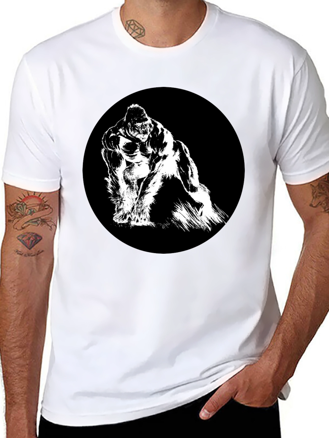King Kong Graphic Tee - Black Cotton T-Shirt