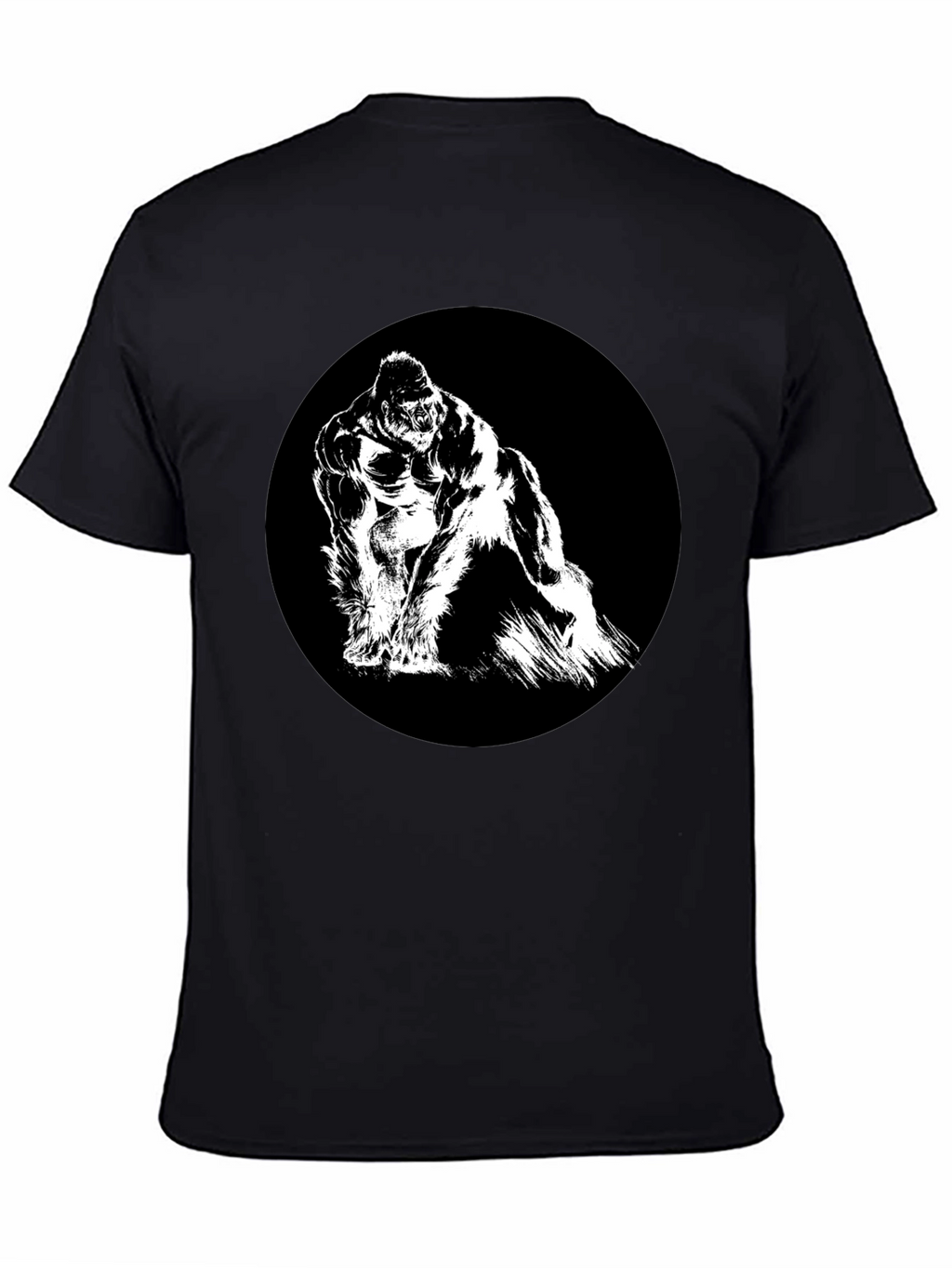 King Kong Graphic Tee - Black Cotton T-Shirt