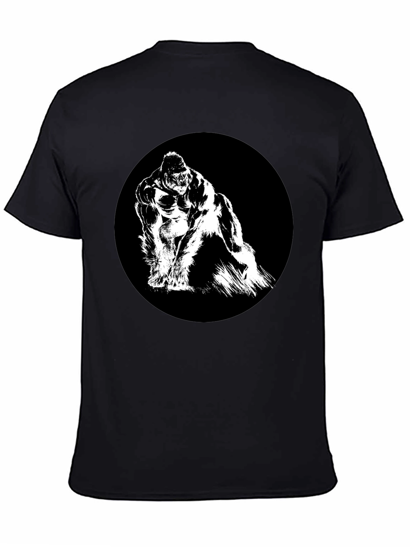 King Kong Graphic Tee - Black Cotton T-Shirt