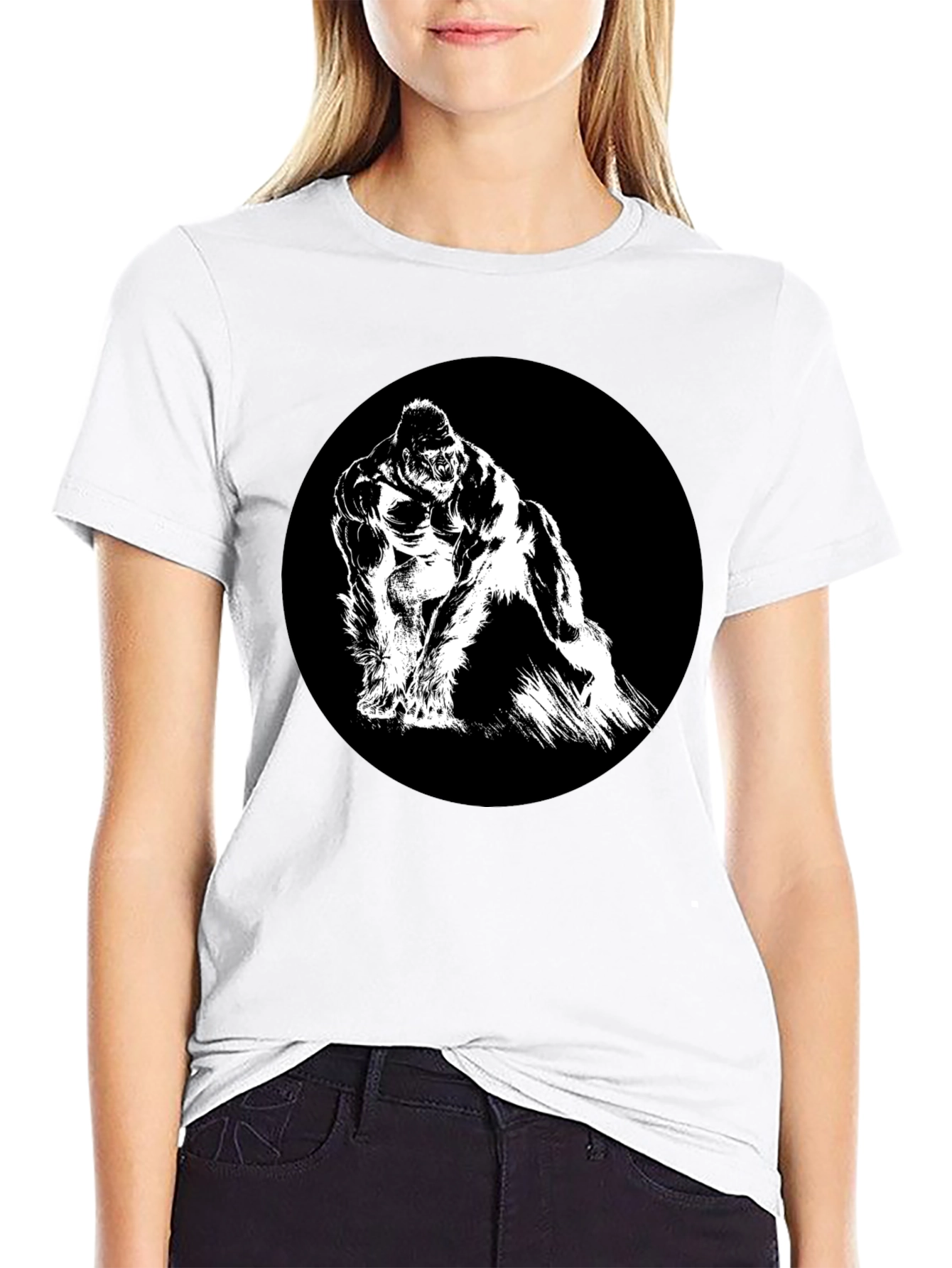 King Kong Graphic Tee - Black Cotton T-Shirt