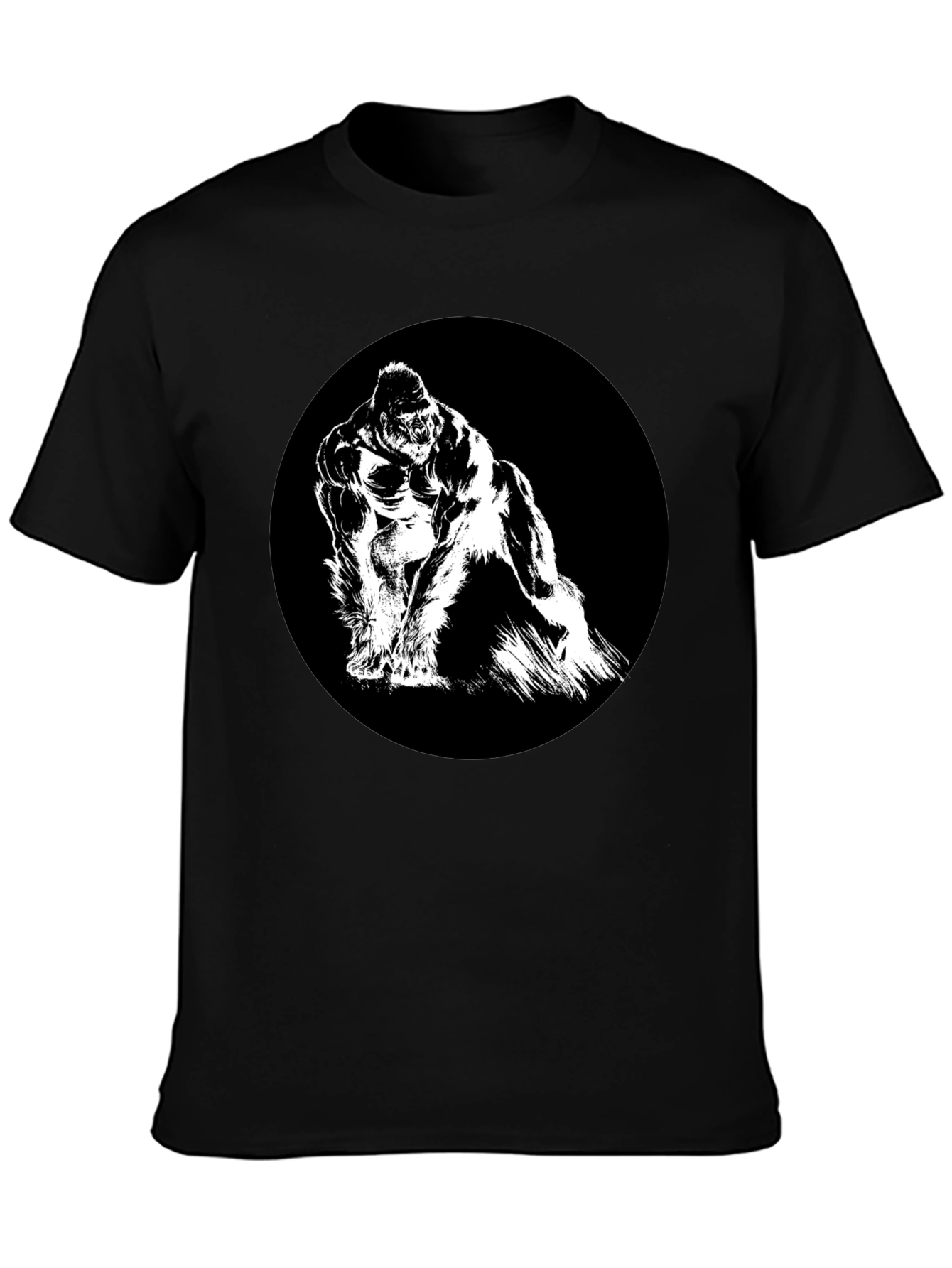 King Kong Graphic Tee - Black Cotton T-Shirt