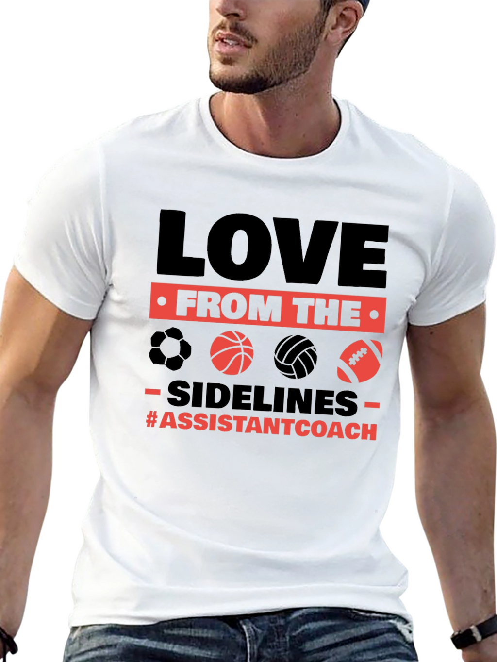 Love From The Sidelines Assistant Coach T-Shirt