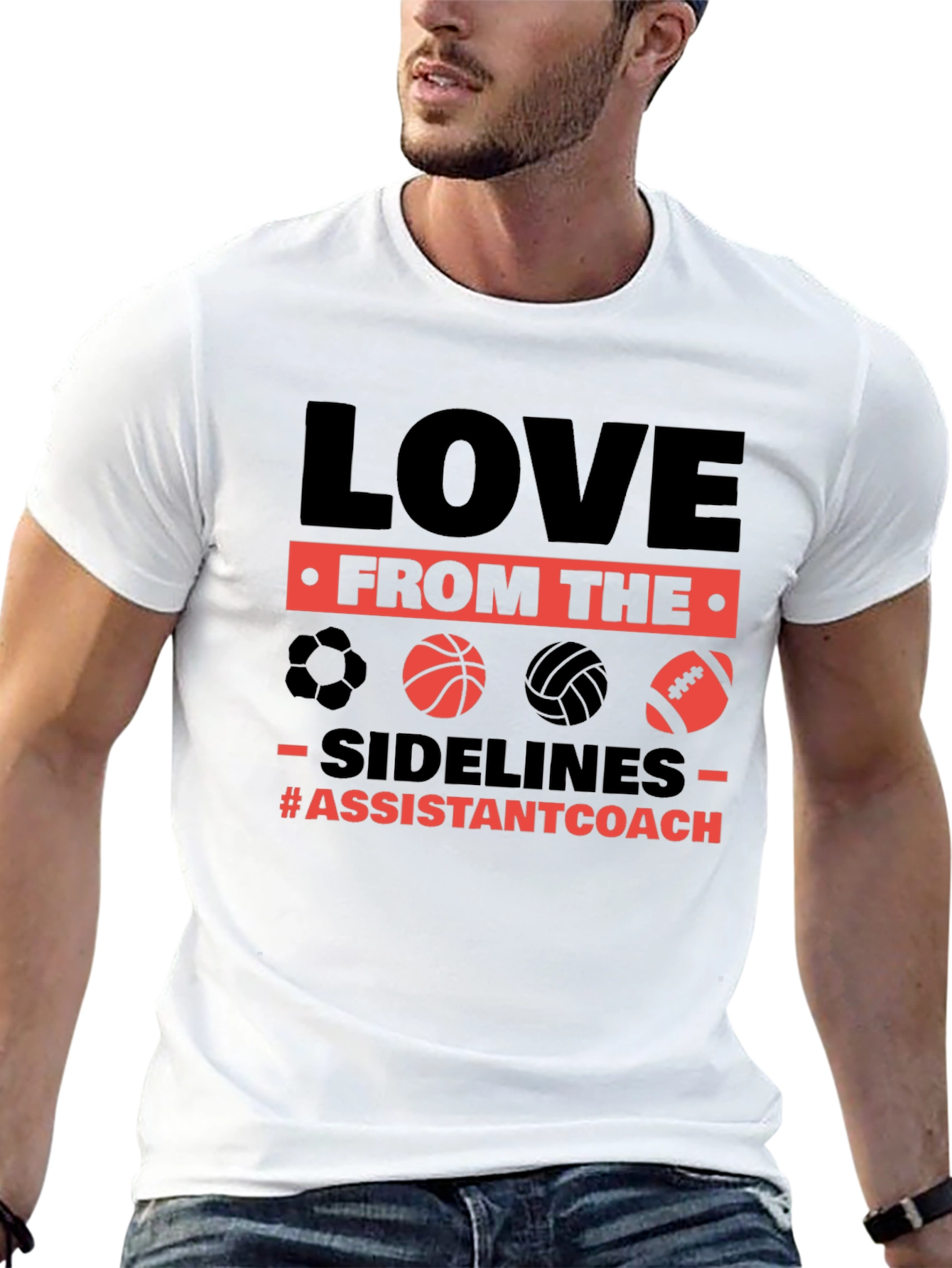 Love From The Sidelines Assistant Coach T-Shirt