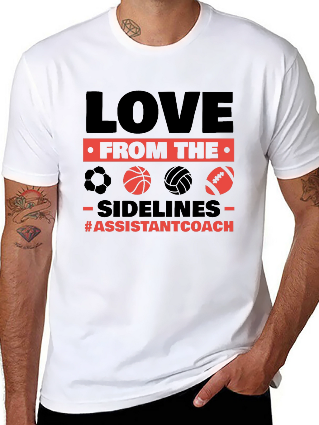 Love From The Sidelines Assistant Coach T-Shirt