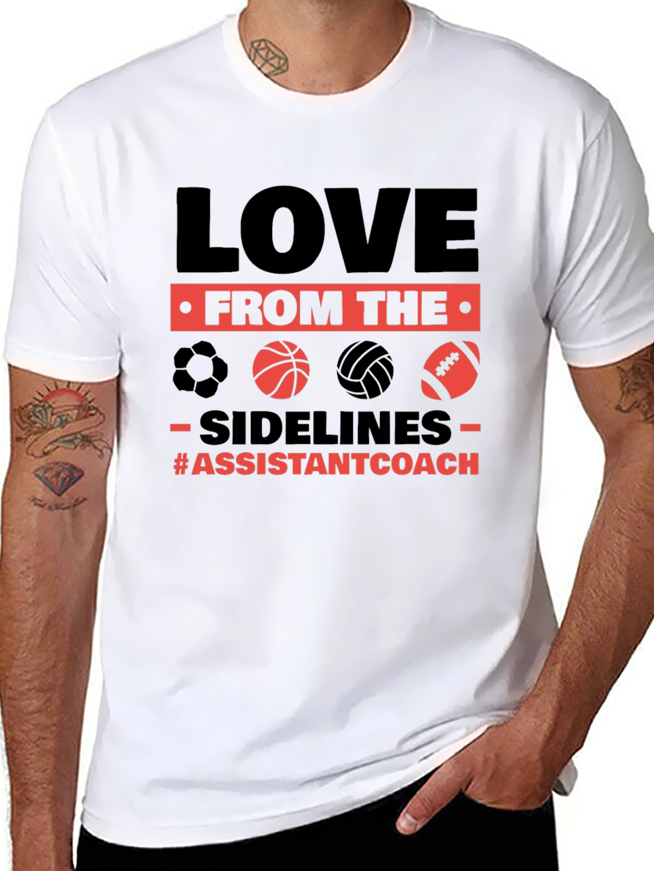 Love From The Sidelines Assistant Coach T-Shirt