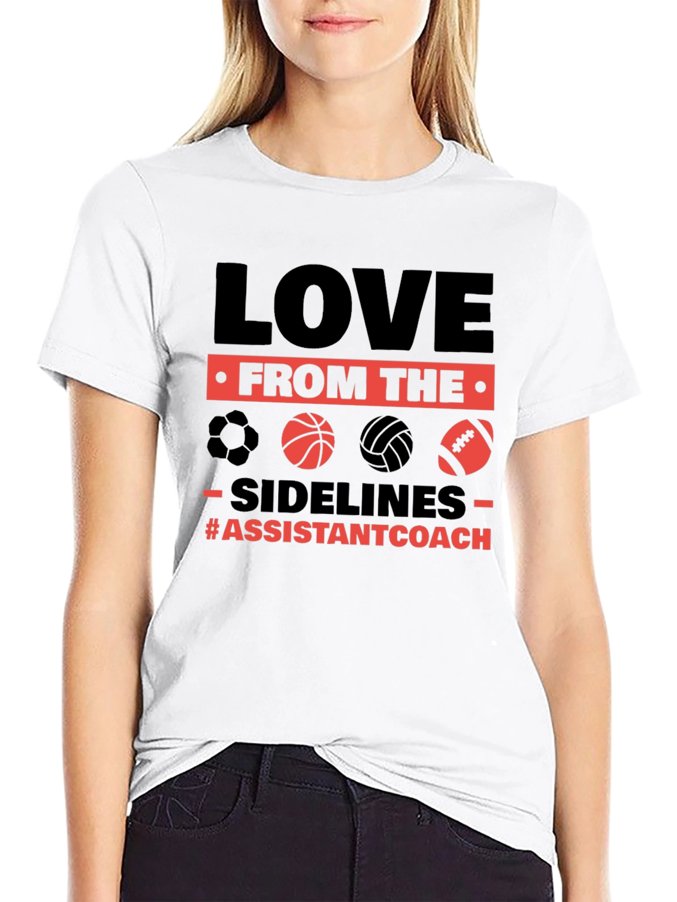 Love From The Sidelines Assistant Coach T-Shirt