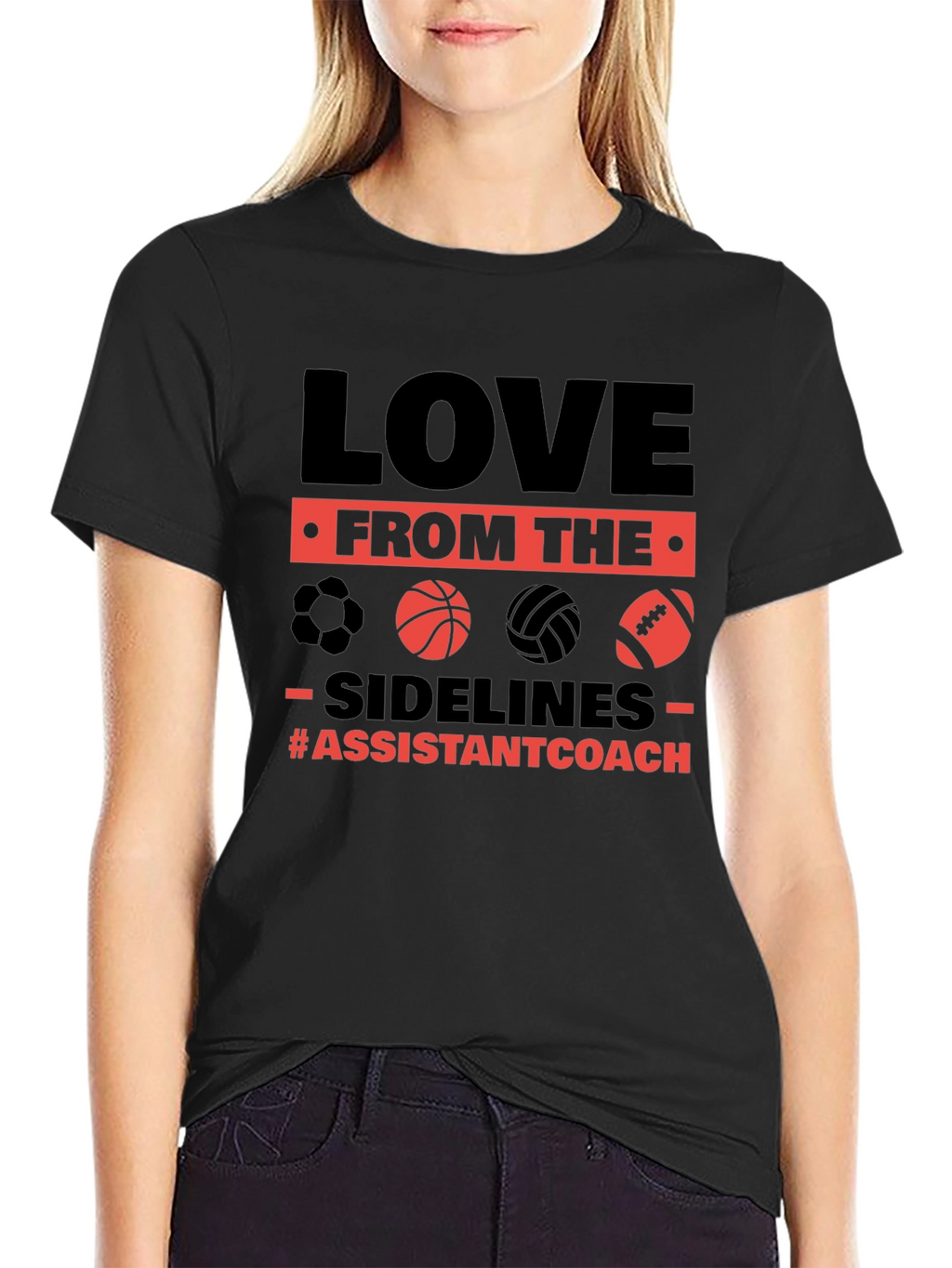Love From The Sidelines Assistant Coach T-Shirt