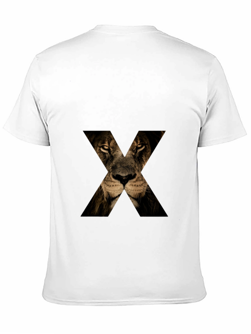 Lion Face X T-Shirt - Mens Graphic Tee