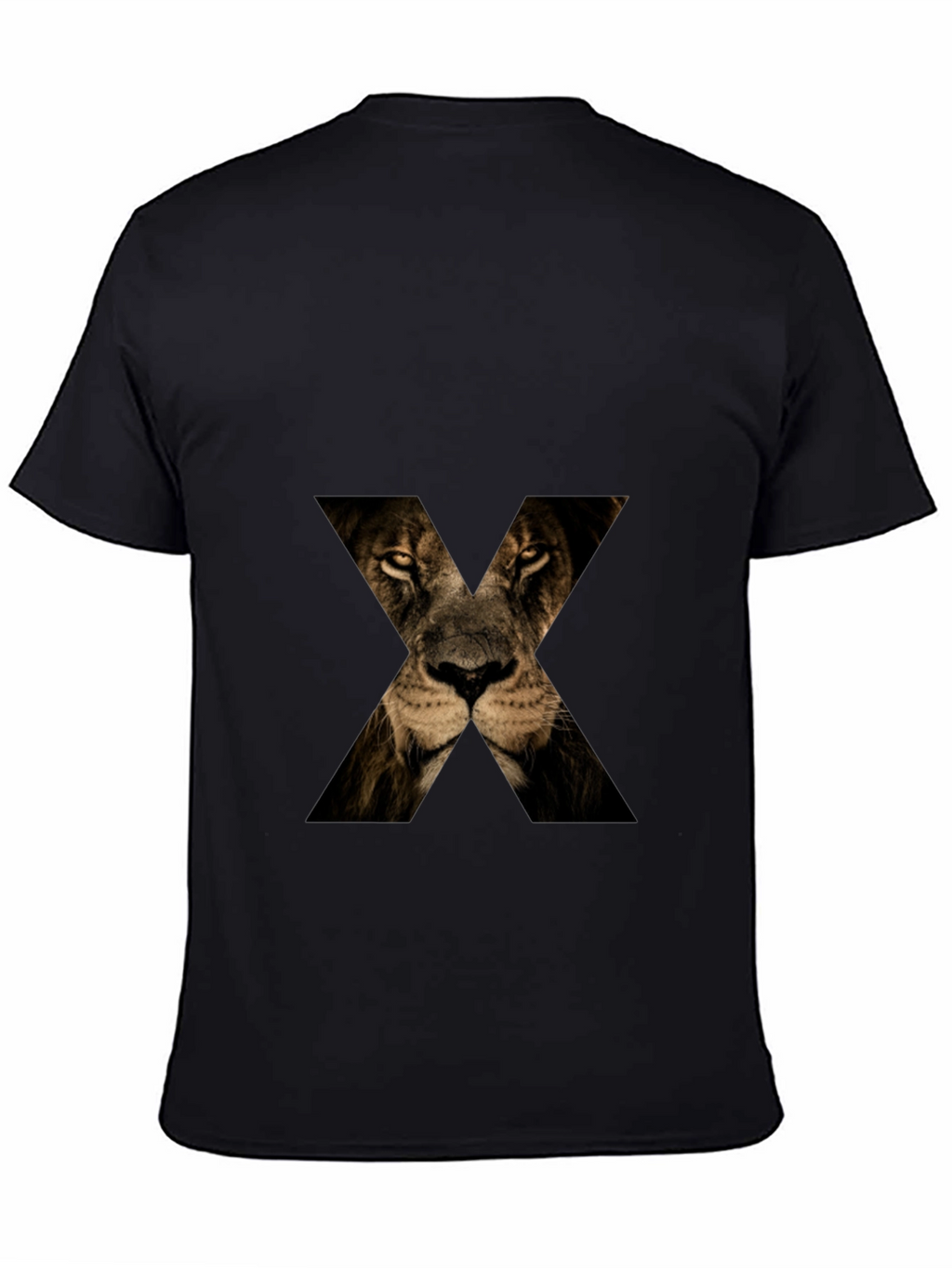 Lion Face X T-Shirt - Mens Graphic Tee