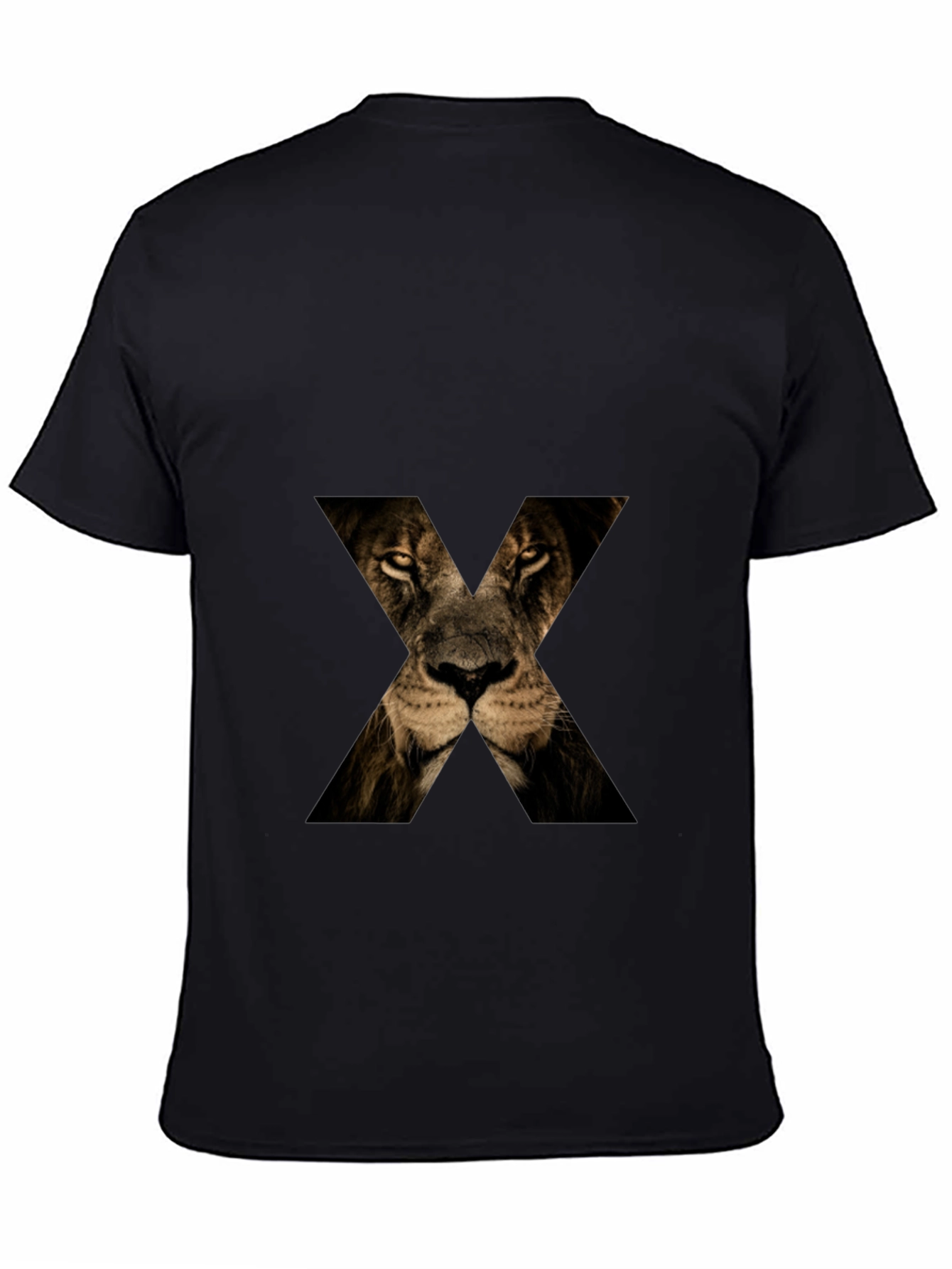 Lion Face X T-Shirt - Mens Graphic Tee